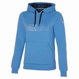 Bluza z Kapturem Damskie Mizuno Niebieskie | Polska M2791SB