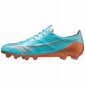 Buty Piłkarskie Damskie Mizuno Alpha Japan Niebieskie Złote | Polska M0179ZN