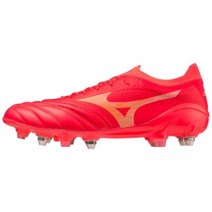 Buty Piłkarskie Damskie Mizuno Morelia Neo IV Beta Koralowe | Polska M0946PR