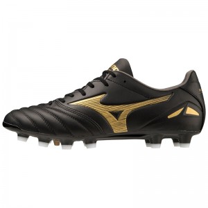 Buty Piłkarskie Damskie Mizuno Morelia Neo IV Pro Czarne Złote Czarne | Polska M2896UN