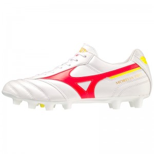 Buty Piłkarskie Męskie Mizuno Morelia II Pro Białe | Polska M2946JI