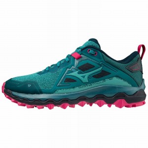 Buty do Biegania Damskie Mizuno Wave Mujin 8 Zielone | Polska M8102TK