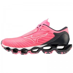 Buty do Biegania Damskie Mizuno Wave Prophecy 12 Różowe Czarne | Polska M7869YF