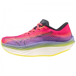 Buty do Biegania Damskie Mizuno Wave Rebellion Pro Różowe Niebieskie | Polska M2496FI