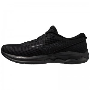 Buty do Biegania Damskie Mizuno Wave Revolt 3 Czarne Czarne | Polska M6083RB