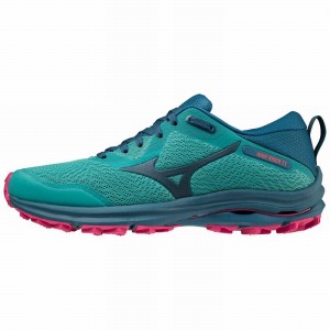 Buty do Biegania Damskie Mizuno Wave Rider TT Niebieskie | Polska M6718KB