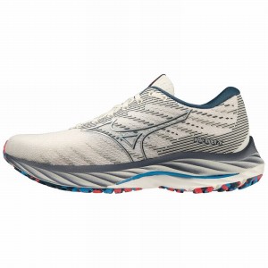 Buty do Biegania Damskie Mizuno Wave Rider 26 Srebrne | Polska M0531ZC