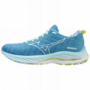 Buty do Biegania Damskie Mizuno Wave Rider 26 Roxy Białe Zielone | Polska M8630ZE