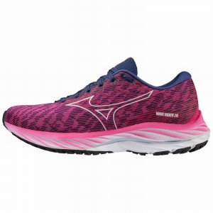 Buty do Biegania Damskie Mizuno Wave Rider 26 Fuksja Niebieskie | Polska M3194YK