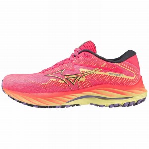 Buty do Biegania Damskie Mizuno Wave Rider 27 Różowe Niebieskie | Polska M5417QS