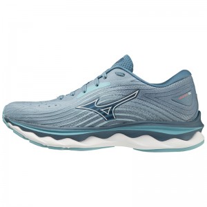 Buty do Biegania Damskie Mizuno Wave Sky 6 Białe | Polska M6479ED