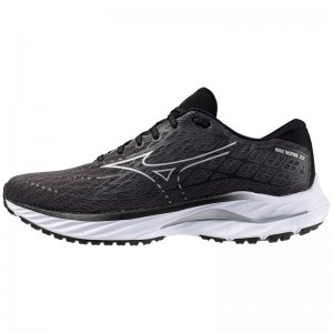 Buty do Biegania Męskie Mizuno Wave Inspire 20 Czarne Srebrne | Polska M1768OP