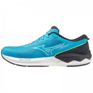 Buty do Biegania Męskie Mizuno Wave Revolt 3 Niebieskie Białe | Polska M2591PO