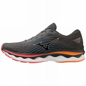 Buty do Biegania Męskie Mizuno Wave Sky 6 Czarne | Polska M8635ZX