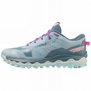 Buty do Biegania w Terenie Damskie Mizuno Wave Mujin 9 Niebieskie | Polska M0281DL