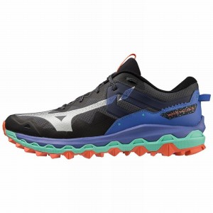 Buty do Biegania w Terenie Męskie Mizuno Wave Mujin 9 Niebieskie | Polska M0756TS