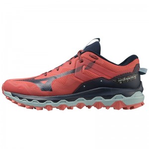 Buty do Biegania w Terenie Męskie Mizuno Wave Mujin 9 Czerwone Niebieskie | Polska M9625LD