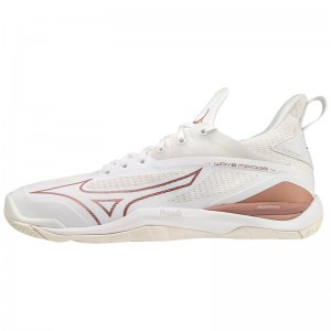 Buty do Piłki Ręcznej Damskie Mizuno Wave Mirage 4 Białe | Polska M8973ZE