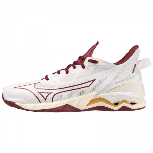 Buty do Piłki Ręcznej Damskie Mizuno Wave Mirage 5 Ciemny Czerwone Złote | Polska M0249SW