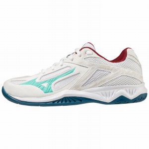 Buty do Siatkówki Damskie Mizuno Lightning Star Z6 Jr Turkusowe Niebieskie | Polska M2075PU