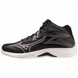 Buty do Siatkówki Damskie Mizuno Thunder Blade Z Mid Czarne Srebrne | Polska M4830KO