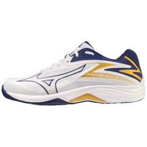 Buty do Siatkówki Damskie Mizuno Thunder Blade Z Białe Złote | Polska M6957OK