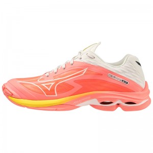 Buty do Siatkówki Damskie Mizuno Wave Lightning Z7 Koralowe | Polska M5187FH