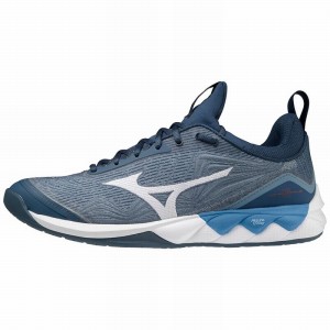 Buty do Siatkówki Damskie Mizuno Wave Luminous 2 Niebieskie | Polska M4863DU