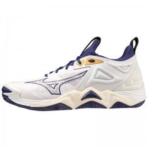 Buty do Siatkówki Damskie Mizuno Wave Momentum 3 Złote | Polska M8406EL