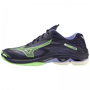 Buty do Siatkówki Męskie Mizuno Wave Lightning Z7 Niebieskie Zielone | Polska M8625HI