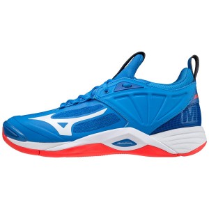 Buty do Siatkówki Męskie Mizuno Wave Momentum 2 Niebieskie | Polska M0847TR