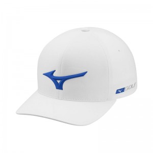 Czapki Męskie Mizuno Tour Delta Cap Białe | Polska M4297BR