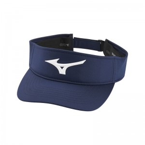 Kapelusz Damskie Mizuno Tour Elite Visor Granatowe | Polska M3041DH