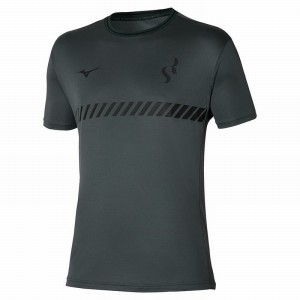 Koszulki Damskie Mizuno Sergio Ramos Treningowe Tee Szare | Polska M9084DI