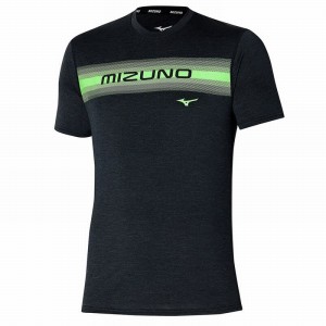 Koszulki Męskie Mizuno Core Mizuno Tee Czarne | Polska M6327QX