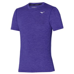 Koszulki Męskie Mizuno Impulse Core Tee Fioletowe | Polska M3765QO