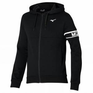 Kurtki Męskie Mizuno Athletics Sweat Czarne | Polska M8297YV