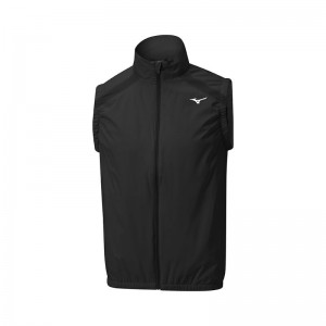 Kurtki Męskie Mizuno Breath Thermo Move Tech Gilet Czarne | Polska M5436WV