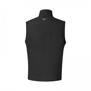 Kurtki Męskie Mizuno MT Drizzle Vest Czarne | Polska M5931CA