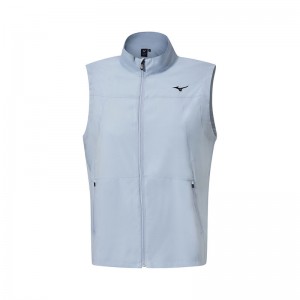 Kurtki Męskie Mizuno MT Drizzle Vest Szare | Polska M9845IV