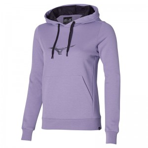 Najfatalniejszy Damskie Mizuno Athletics Grafiką Hoody Fioletowe | Polska M5769UP