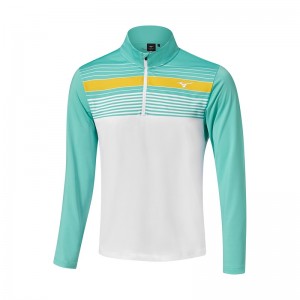 Najfatalniejszy Męskie Mizuno Brz Elite St 1/4 Zip Zielone Białe | Polska M2860MI