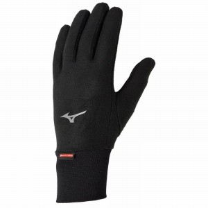 Rękawiczki Męskie Mizuno BT Md Wgt Fleece Glv Czarne | Polska M2158GI