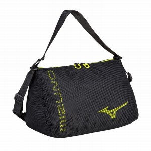 Torby Damskie Mizuno Mesh Holdall 30 Czarne Żółte | Polska M4692PH