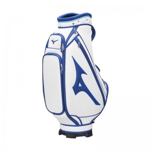 Torby Damskie Mizuno Tour Staff Mid FY22 Białe Niebieskie | Polska M7536DH