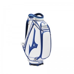 Torby Męskie Mizuno Tour Staff FY22 Białe Niebieskie | Polska M7492TF