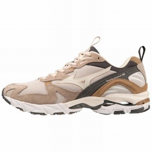 Trampki Damskie Mizuno Wave Rider 10 Premium Srebrne Białe | Polska M6890HS