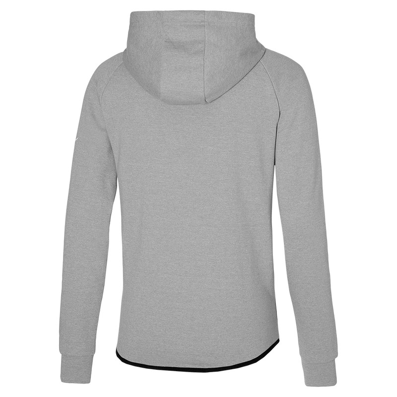 Bluza z Kapturem Damskie Mizuno Rb Sweat Szare | Polska M8437CK