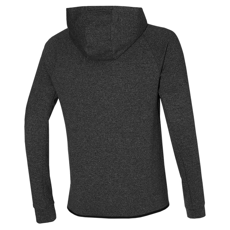 Bluza z Kapturem Męskie Mizuno Rb Sweat Czarne | Polska M0159KW