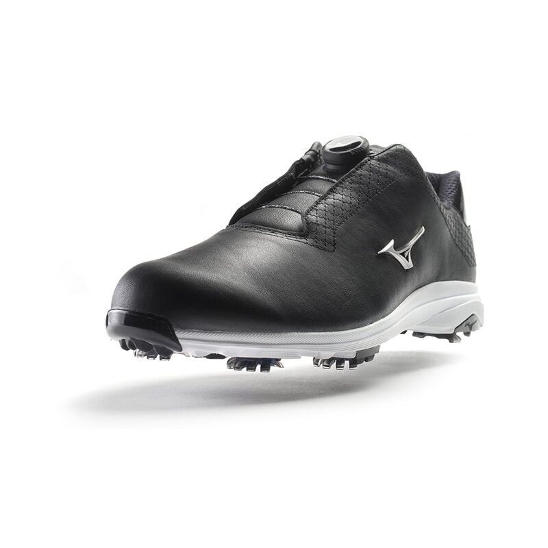 Buty Golfowe Męskie Mizuno Nexlite Pro BOA Czarne | Polska M9130DL